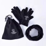 قفازات + لفحة + قبعة